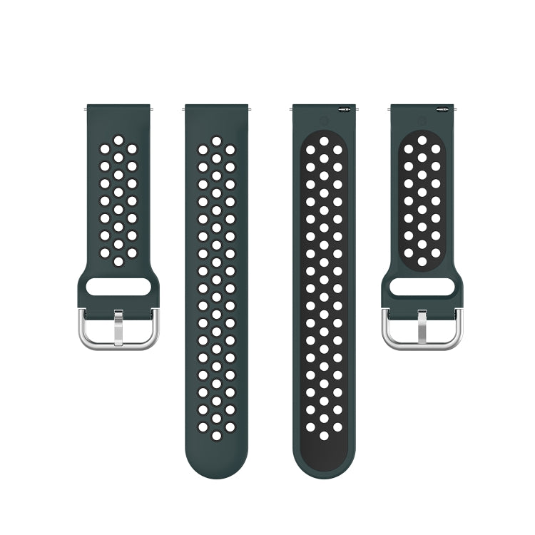 For Honor Watch GS 3i 22mm Sports Two-tone Silicone Watch Band
