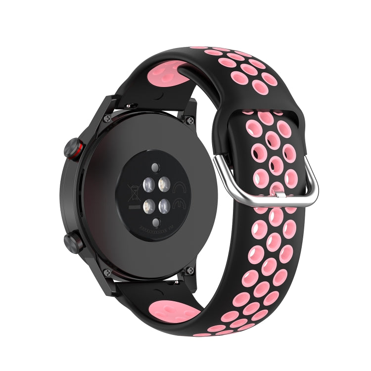 For Honor Watch GS 3i 22mm Sports Two-tone Silicone Watch Band