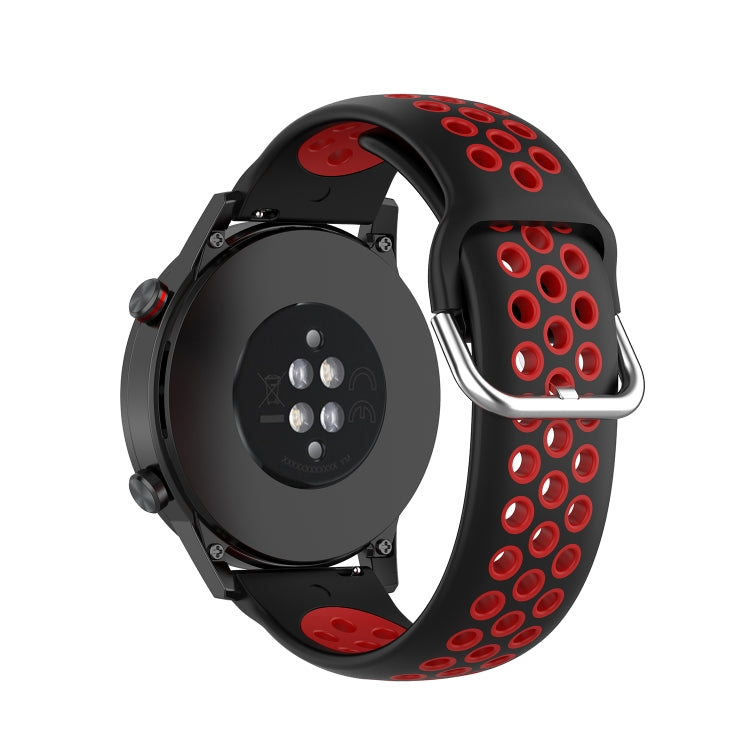 For Honor Watch GS 3i 22mm Sports Two-tone Silicone Watch Band