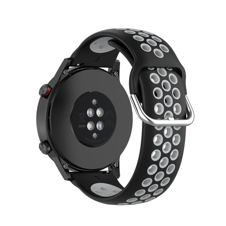 For Honor Watch GS 3i 22mm Sports Two-tone Silicone Watch Band