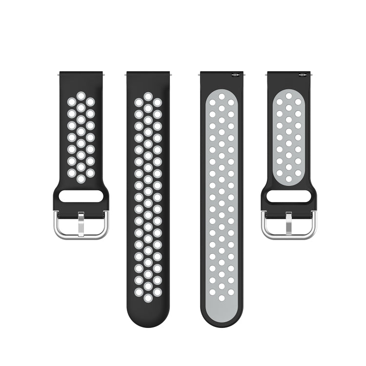 For Honor Watch GS 3i 22mm Sports Two-tone Silicone Watch Band