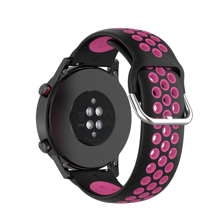 For Honor Watch GS 3i 22mm Sports Two-tone Silicone Watch Band