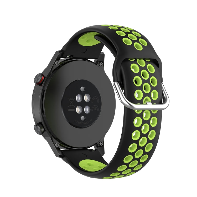 For Honor Watch GS 3i 22mm Sports Two-tone Silicone Watch Band
