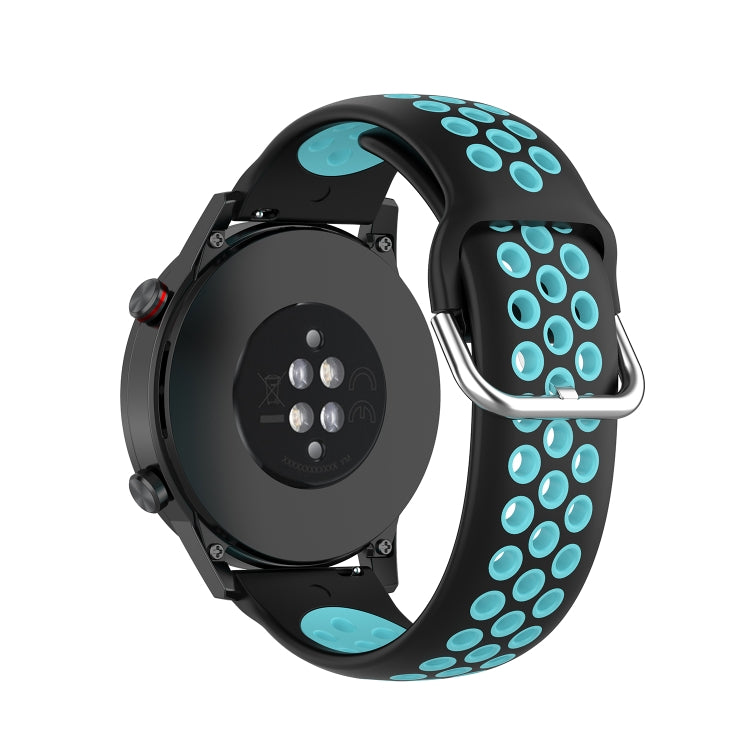 For Honor Watch GS 3i 22mm Sports Two-tone Silicone Watch Band