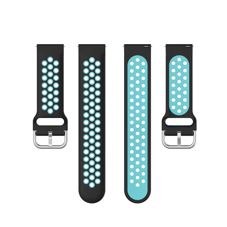 For Honor Watch GS 3i 22mm Sports Two-tone Silicone Watch Band
