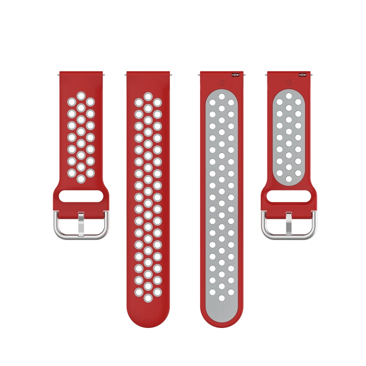 For Honor Watch GS 3i 22mm Sports Two-tone Silicone Watch Band