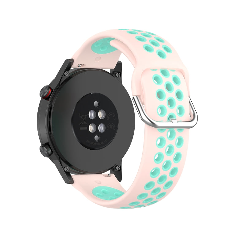 For Honor Watch GS 3i 22mm Sports Two-tone Silicone Watch Band