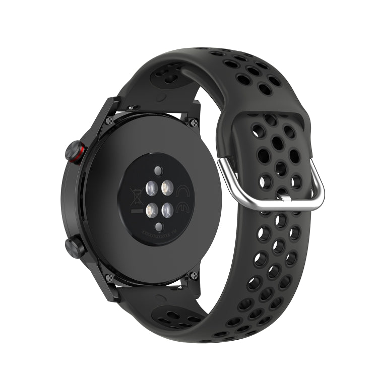 For Honor Watch GS 3i 22mm Sports Two-tone Silicone Watch Band