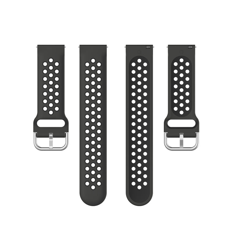 For Honor Watch GS 3i 22mm Sports Two-tone Silicone Watch Band