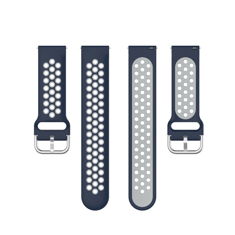 For Honor Watch GS 3i 22mm Sports Two-tone Silicone Watch Band