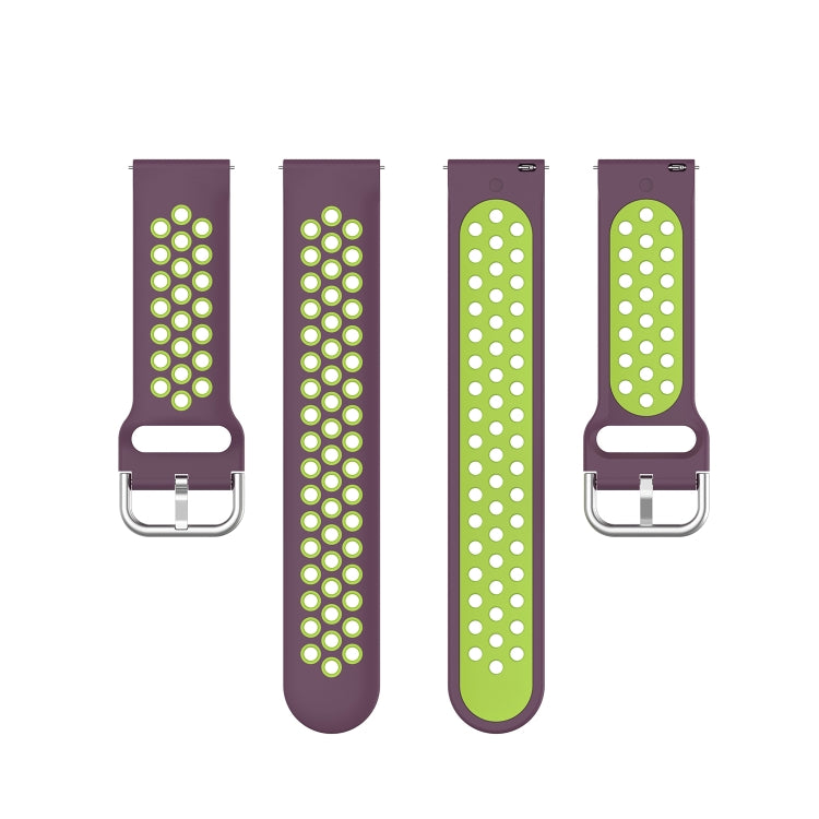 For Honor Watch GS 3i 22mm Sports Two-tone Silicone Watch Band