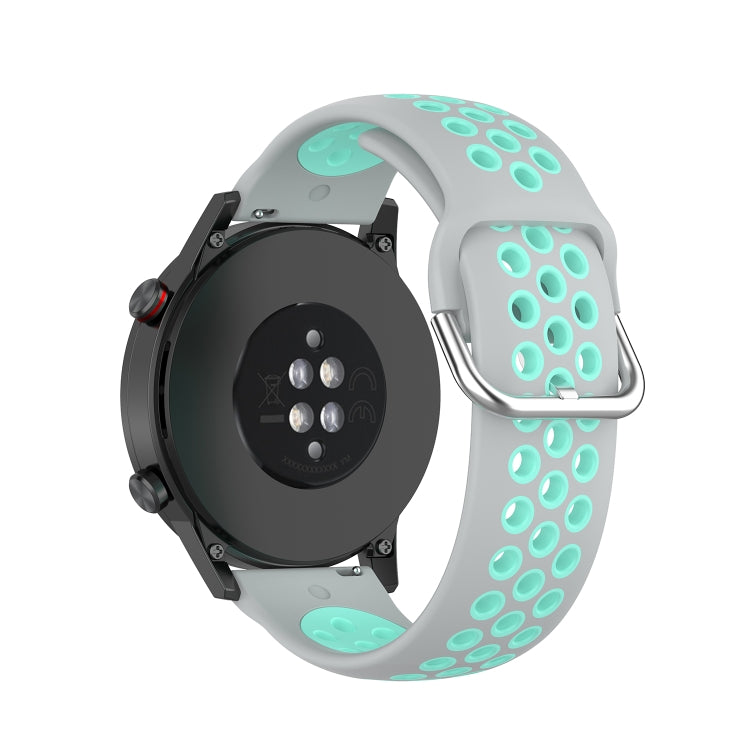 For Honor Watch GS 3i 22mm Sports Two-tone Silicone Watch Band