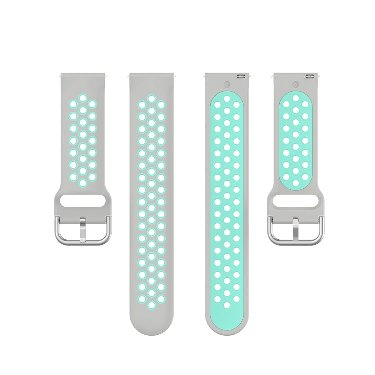For Honor Watch GS 3i 22mm Sports Two-tone Silicone Watch Band