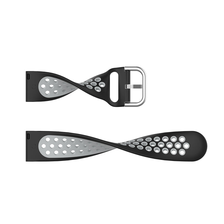 For Honor Watch GS 3i 22mm Sports Two-tone Silicone Watch Band