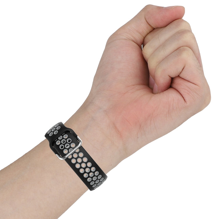 For Honor Watch GS 3i 22mm Sports Two-tone Silicone Watch Band