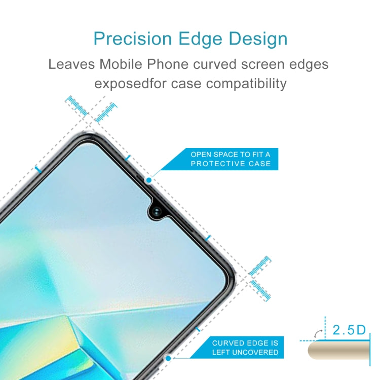 For vivo T2 India 0.26mm 9H 2.5D Tempered Glass Film
