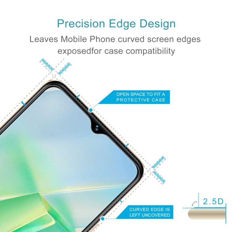 For vivo T2x India 0.26mm 9H 2.5D Tempered Glass Film