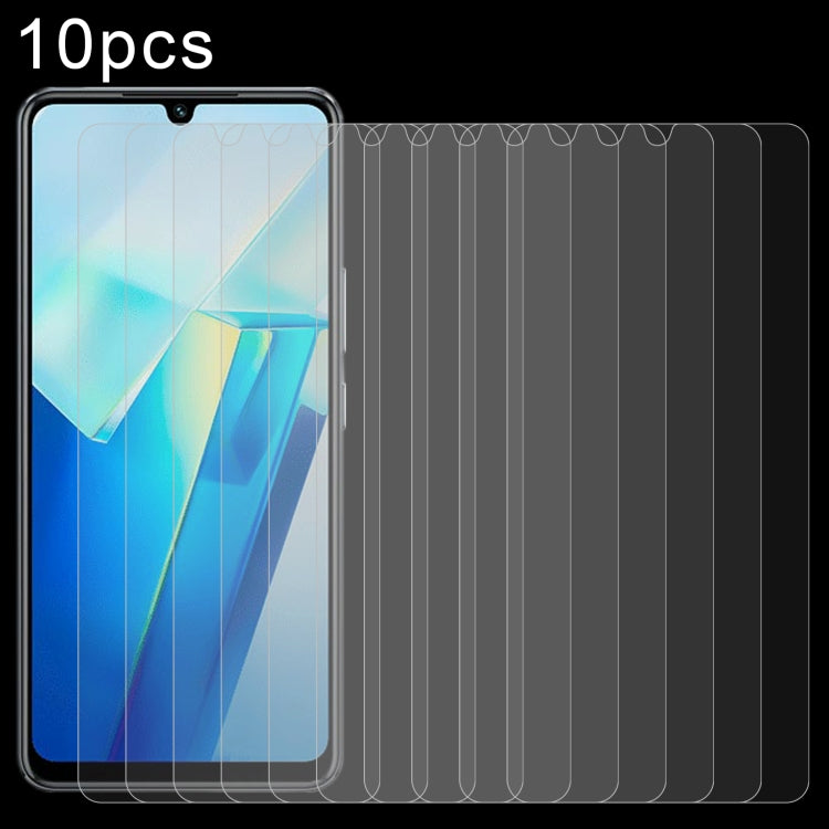 For vivo T2 India 10pcs 0.26mm 9H 2.5D Tempered Glass Film