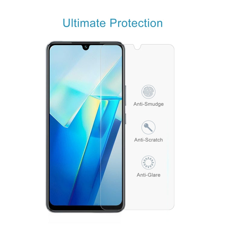 For vivo T2 India 50pcs 0.26mm 9H 2.5D Tempered Glass Film