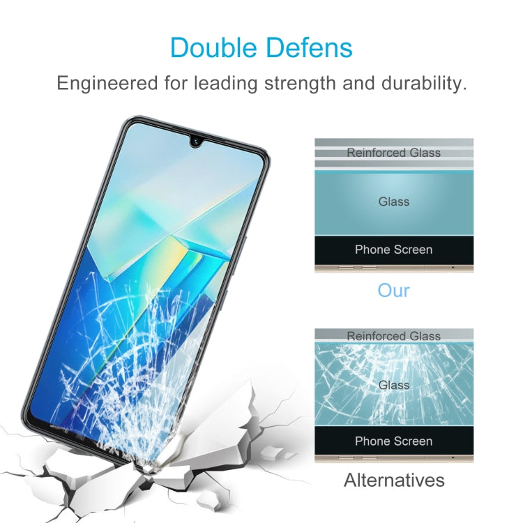 For vivo T2 India 50pcs 0.26mm 9H 2.5D Tempered Glass Film