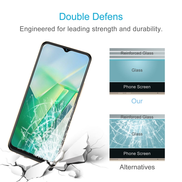 For vivo T2x India 50pcs 0.26mm 9H 2.5D Tempered Glass Film
