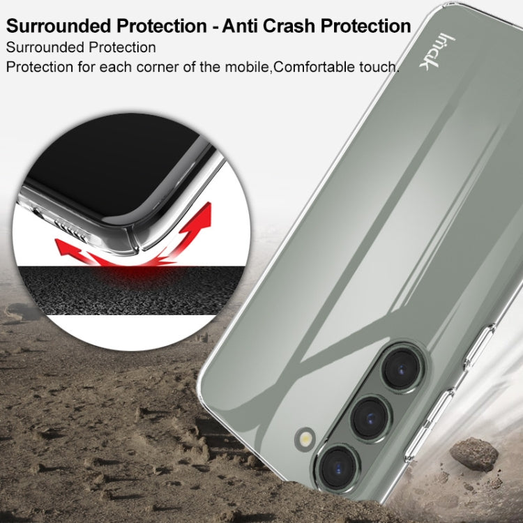 For Samsung Galaxy S23 5G imak Wing II Pro Series Wear-resisting Crystal Phone Case(Transparent)