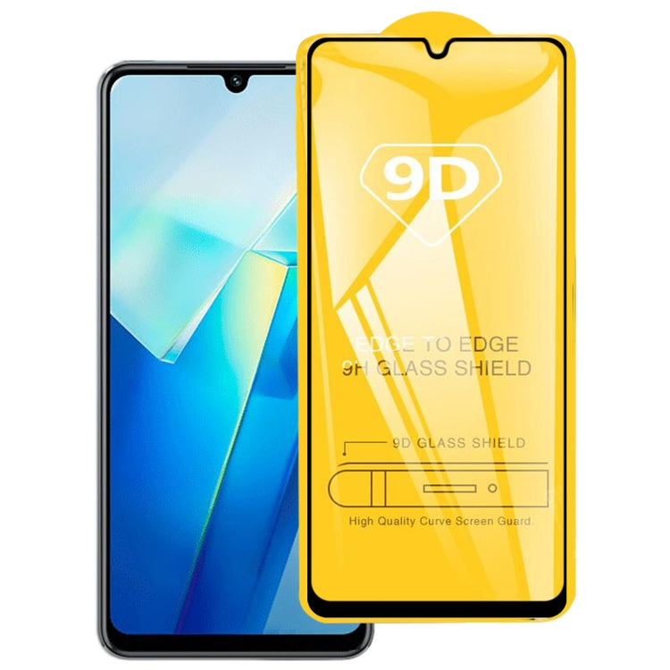 For vivo T2 India 9D Full Glue Full Screen Tempered Glass Film