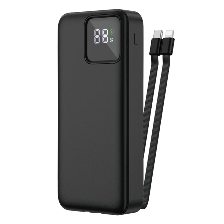 WIWU JC-22 20000mAh LED Digital Display Power Bank with Cable