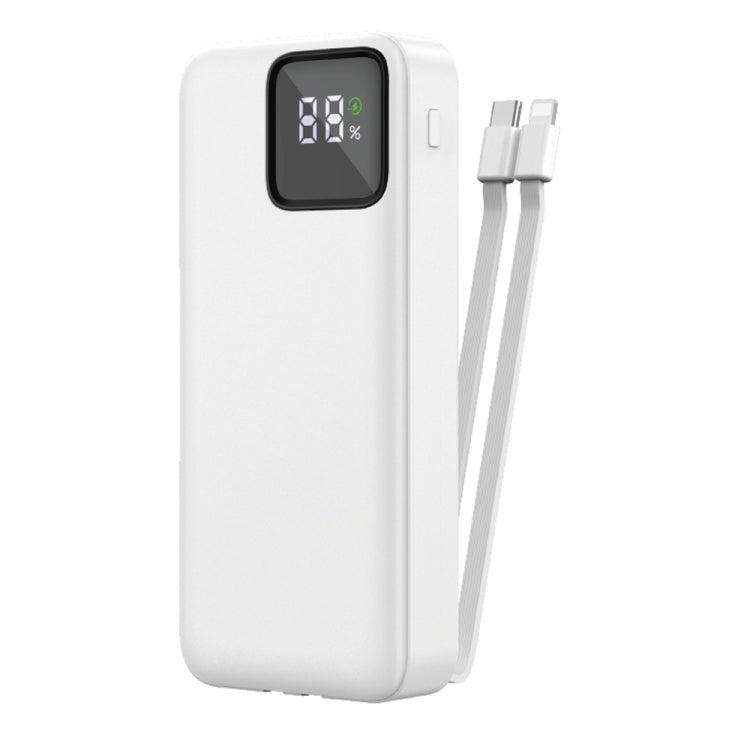 WIWU JC-22 20000mAh LED Digital Display Power Bank with Cable