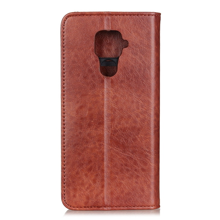 For Xiaomi Redmi Note 9 Magnetic Crazy Horse Texture Horizontal Flip Leather Case with Holder & Card Slots & Wallet