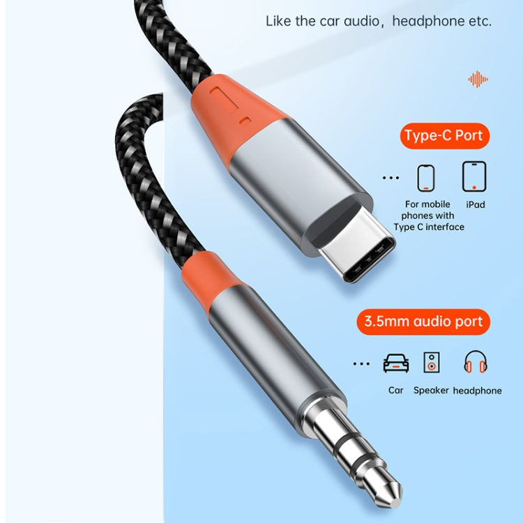 WIWU YP07 USB-C/Type-C to 3.5mm Audio Cable, Length:1.2m