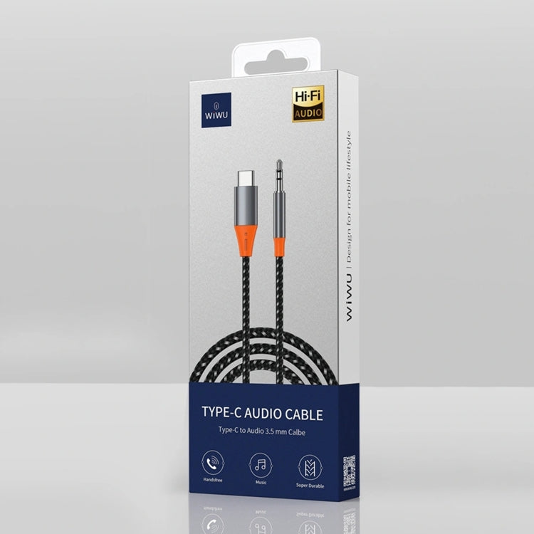 WIWU YP07 USB-C/Type-C to 3.5mm Audio Cable, Length:1.2m