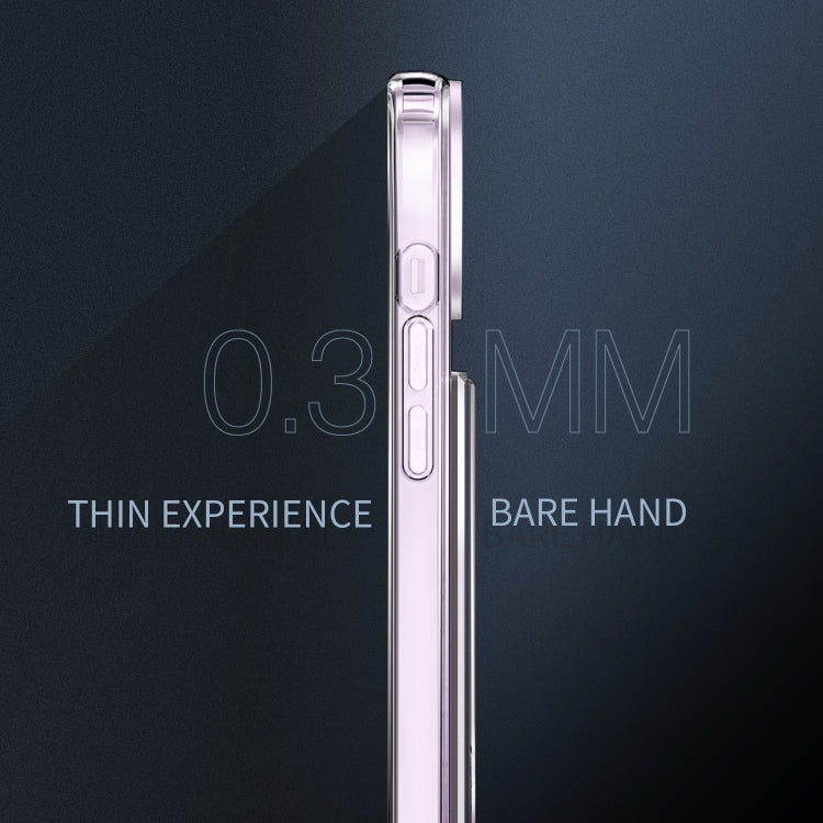 For iPhone 14 Plus Four-Corner Shockproof Transparent Phone Case with Card Slot