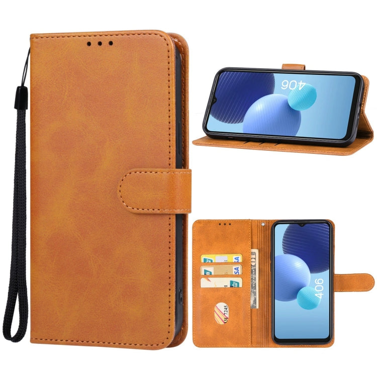 For TCL 406 Leather Phone Case