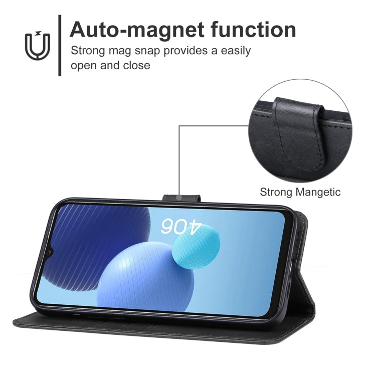 For TCL 406 Leather Phone Case