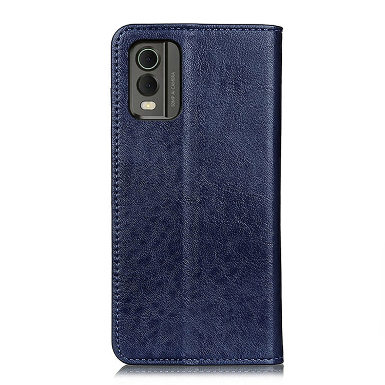 For Nokia C32 4G Magnetic Crazy Horse Texture Leather Phone Case