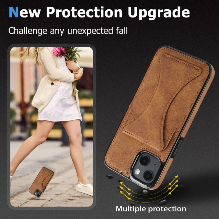 For iPhone 14 Plus Ultra-thin Shockproof Phone Protective Case with Holder