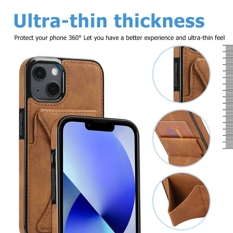 For iPhone 14 Plus Ultra-thin Shockproof Phone Protective Case with Holder