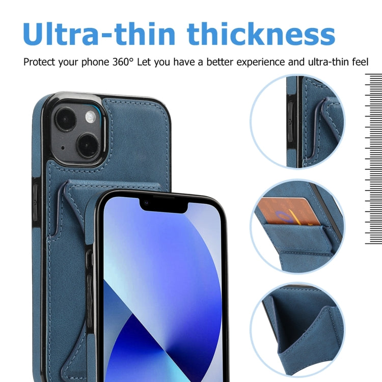 For iPhone 14 Plus Ultra-thin Shockproof Phone Protective Case with Holder