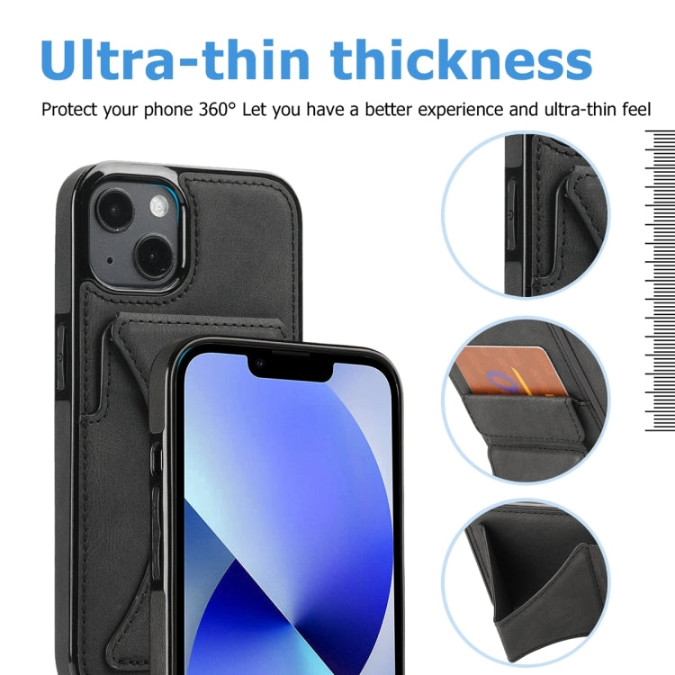 For iPhone 14 Plus Ultra-thin Shockproof Phone Protective Case with Holder