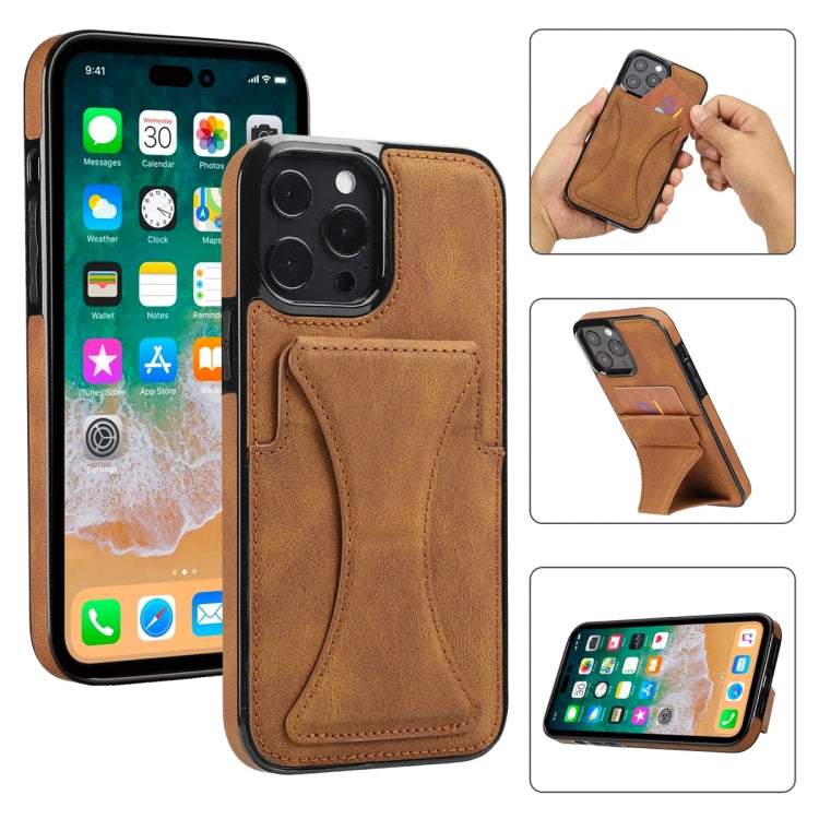 For iPhone 14 Pro Ultra-thin Shockproof Phone Protective Case with Holder