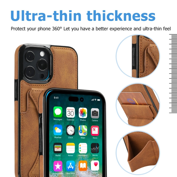For iPhone 14 Pro Ultra-thin Shockproof Phone Protective Case with Holder