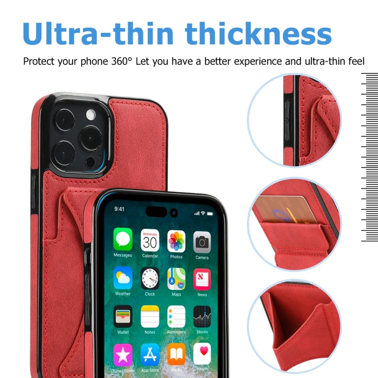 For iPhone 14 Pro Max Ultra-thin Shockproof Phone Protective Case with Holder