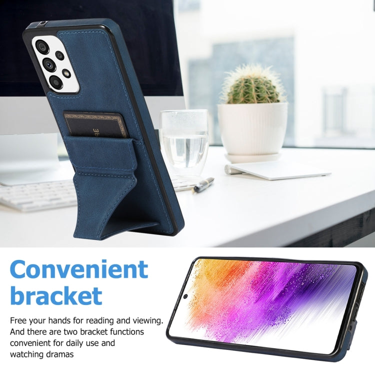 For Samsung Galaxy A73 5G Ultra-thin Shockproof Phone Protective Case with Holder