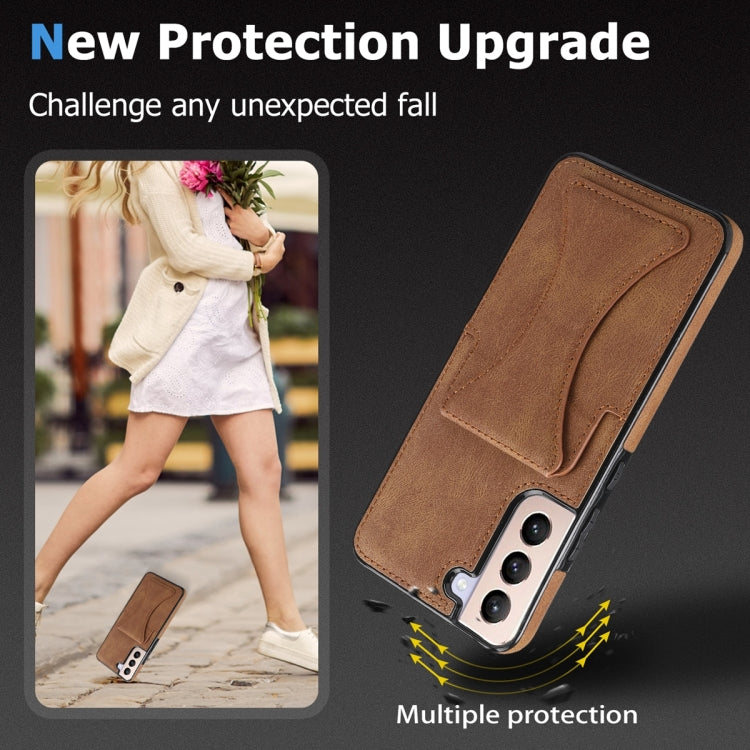 For Samsung Galaxy S23 5G Ultra-thin Shockproof Phone Protective Case with Holder