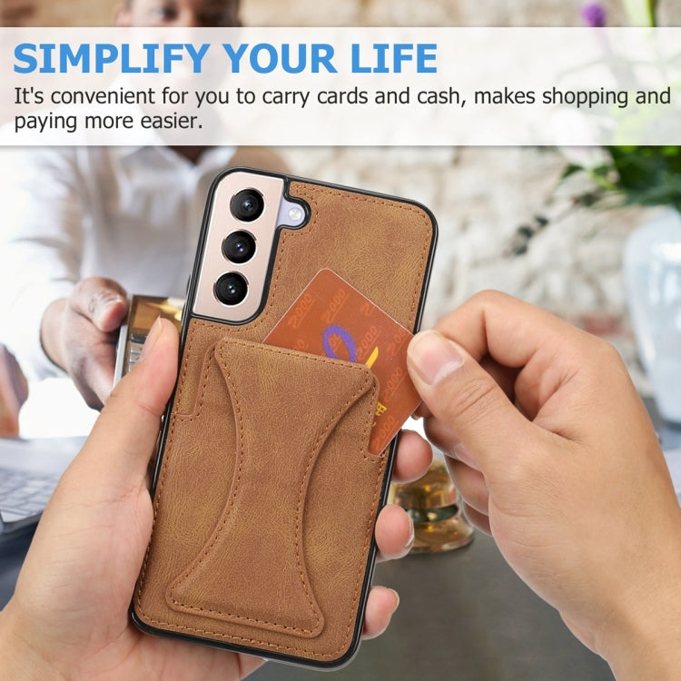 For Samsung Galaxy S23 5G Ultra-thin Shockproof Phone Protective Case with Holder