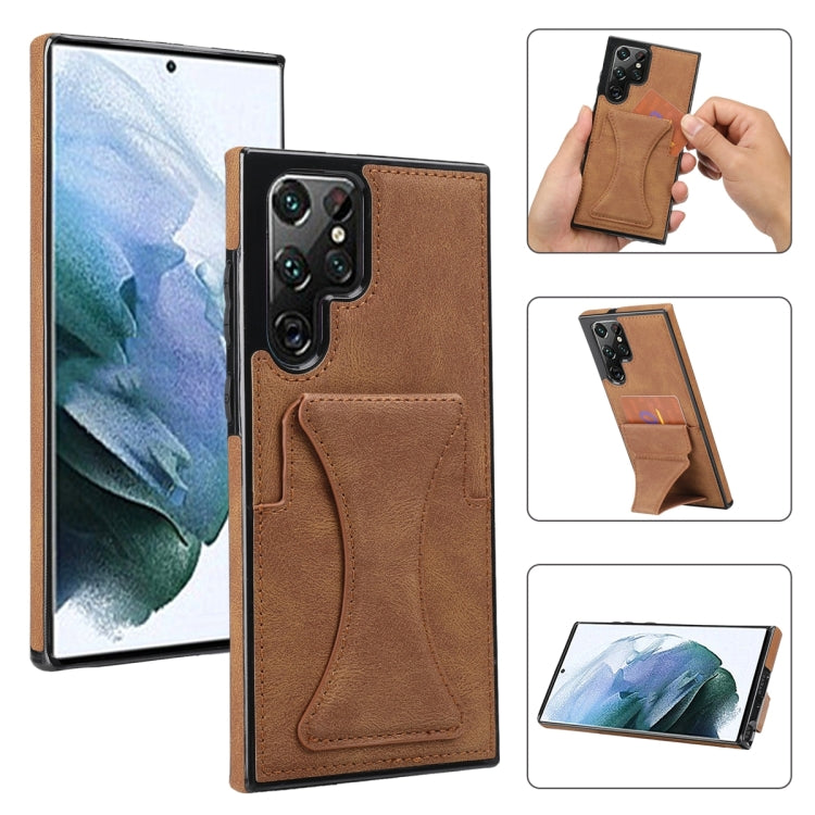 For Samsung Galaxy S23 Ultra 5G Ultra-thin Shockproof Phone Protective Case with Holder