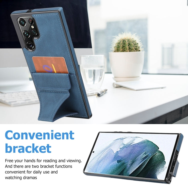 For Samsung Galaxy S23 Ultra 5G Ultra-thin Shockproof Phone Protective Case with Holder