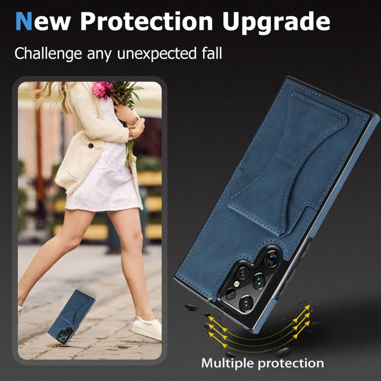 For Samsung Galaxy S23 Ultra 5G Ultra-thin Shockproof Phone Protective Case with Holder