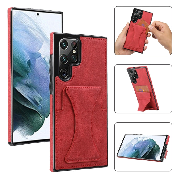 For Samsung Galaxy S23 Ultra 5G Ultra-thin Shockproof Phone Protective Case with Holder
